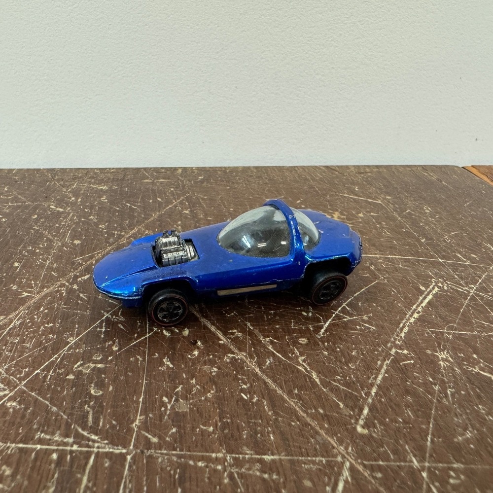 Vintage Hot Wheels‎ Silhouette Redline 1967 Mattel Diecast Toy Car Blue